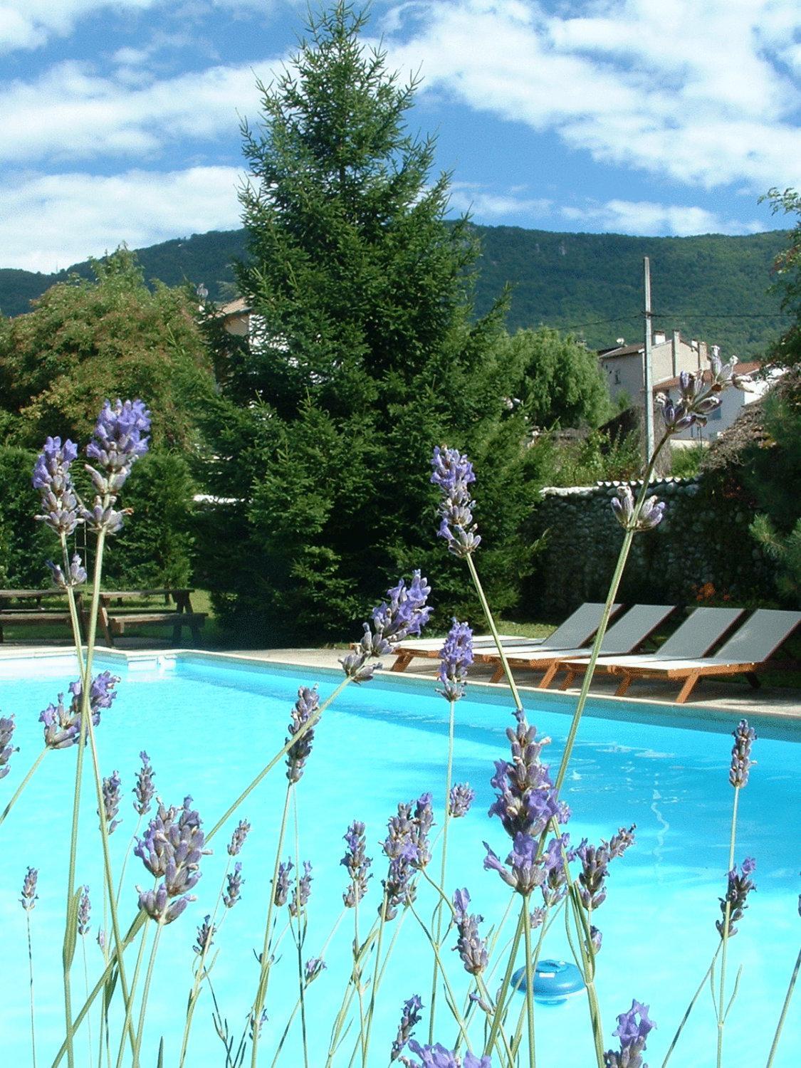 Logis Hotel Restaurant Le Castel Fleuri Saint-Jean-en-Royans Dış mekan fotoğraf